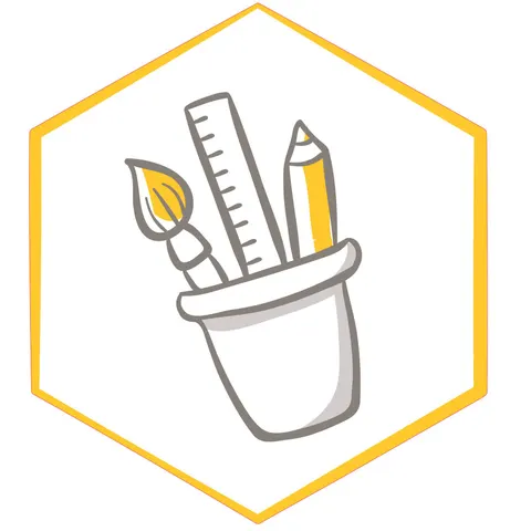 Sticker STEM, Design și Prototipare 3D, set A2, 50 cm, sticker 10