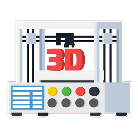 Sticker STEM, Design și Prototipare 3D, set A5, 50 cm, sticker 3