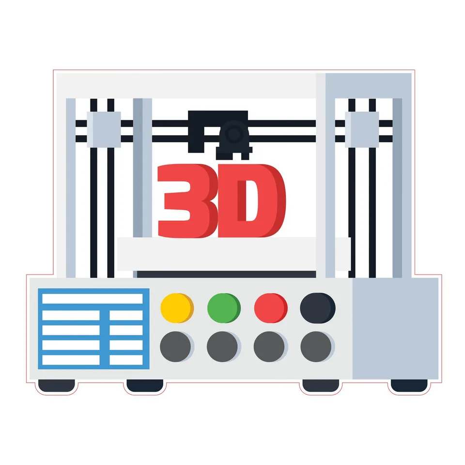 Sticker STEM, Design și Prototipare 3D, set A5, 50 cm, sticker 3