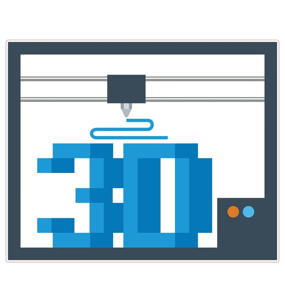 Sticker STEM, Design și Prototipare 3D, set A7, 50 cm, sticker 8