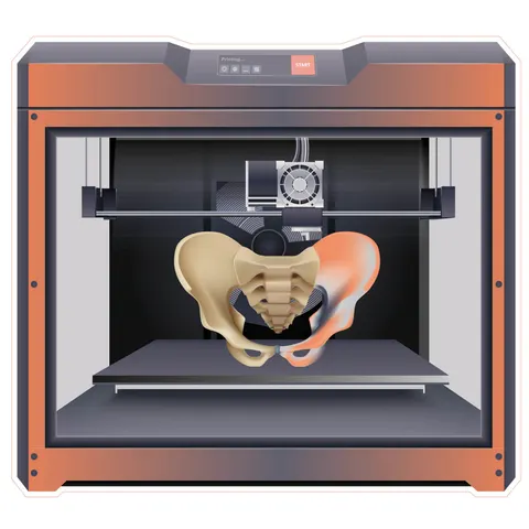 Sticker STEM, Design și prototipare 3D, set A8, 50 cm, sticker 9