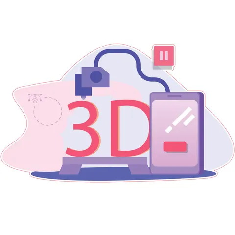 STEM Sticker, Design și Prototipare 3D, Set A10, 50 cm, Sticker 7