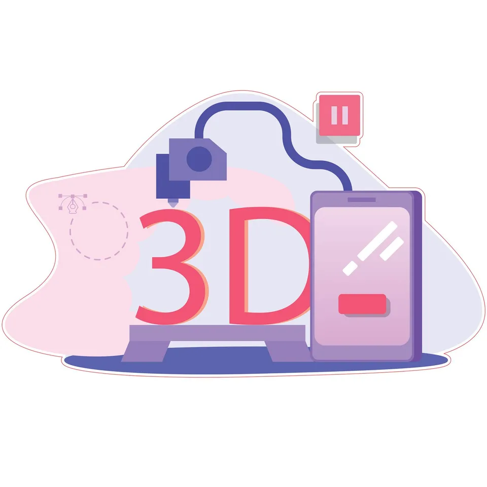 STEM Sticker, Design și Prototipare 3D, Set A10, 50 cm, Sticker 7