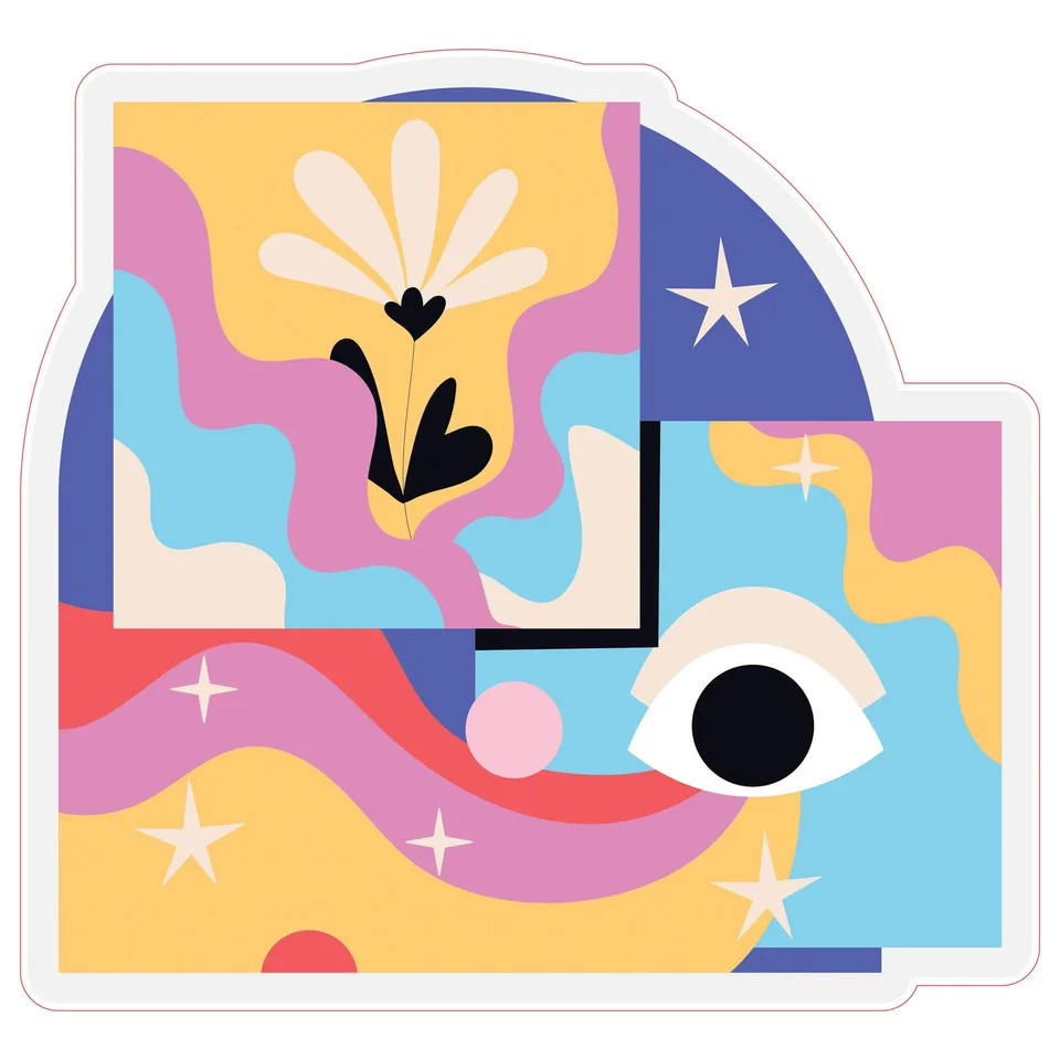 Sticker STEM, Digital Arts Hall, Set B8, 50 cm, Sticker 3