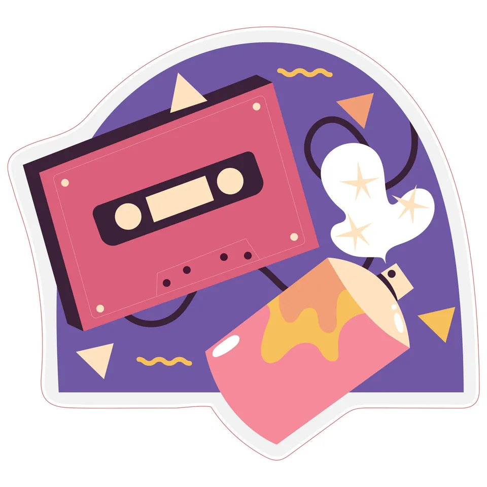 Sticker STEM, Camera de Arte Digitale, set B8, 50 cm, sticker 6