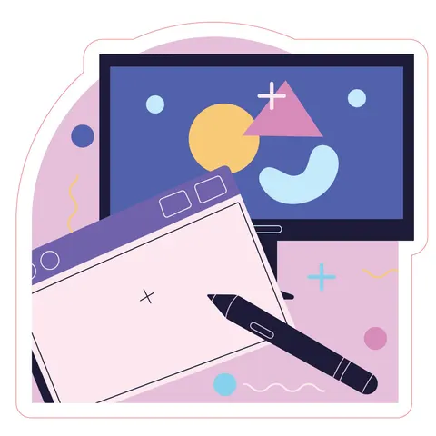 Sticker STEM, Digital Arts Hall, Set B9, 50 cm, Sticker 5