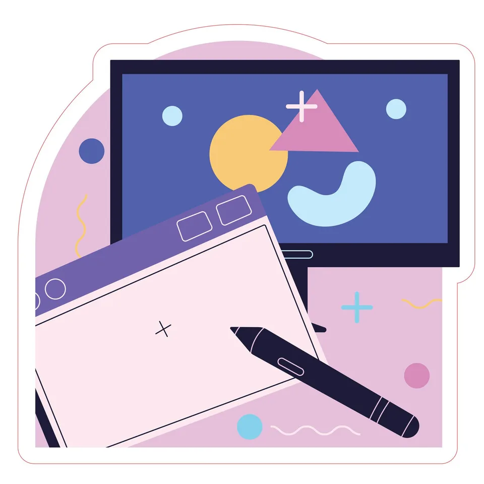 Sticker STEM, Digital Arts Hall, Set B9, 50 cm, Sticker 5
