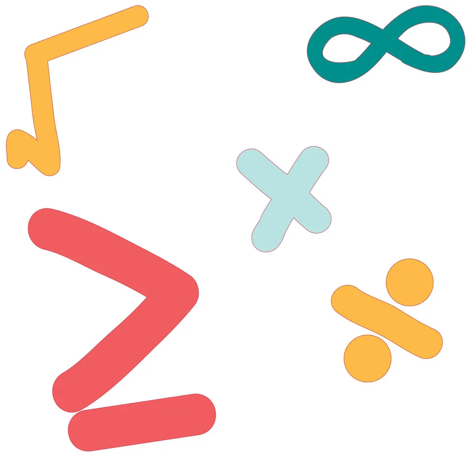 Autocolant STEM, Matematică și Informatică – Matematică, set D2, 50 cm, autocolant 8