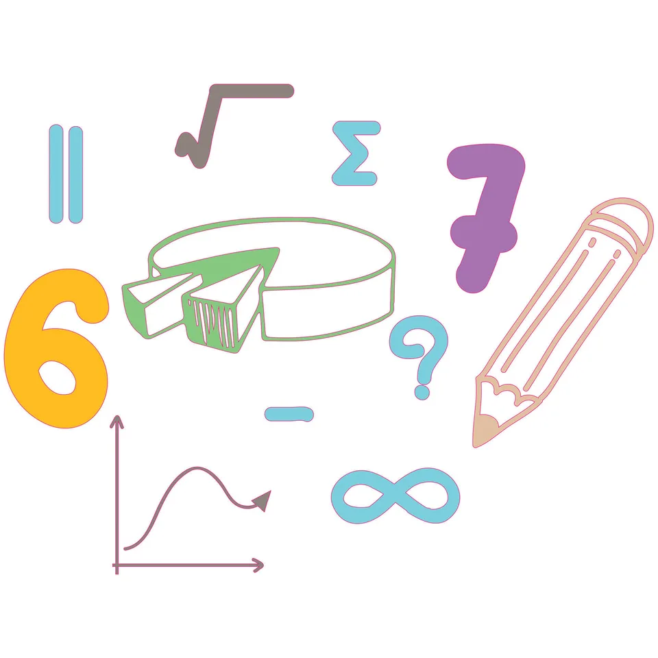 Sticker STEM, Matematică și Informatică - Matematică, set D3, 50 cm, sticker 7