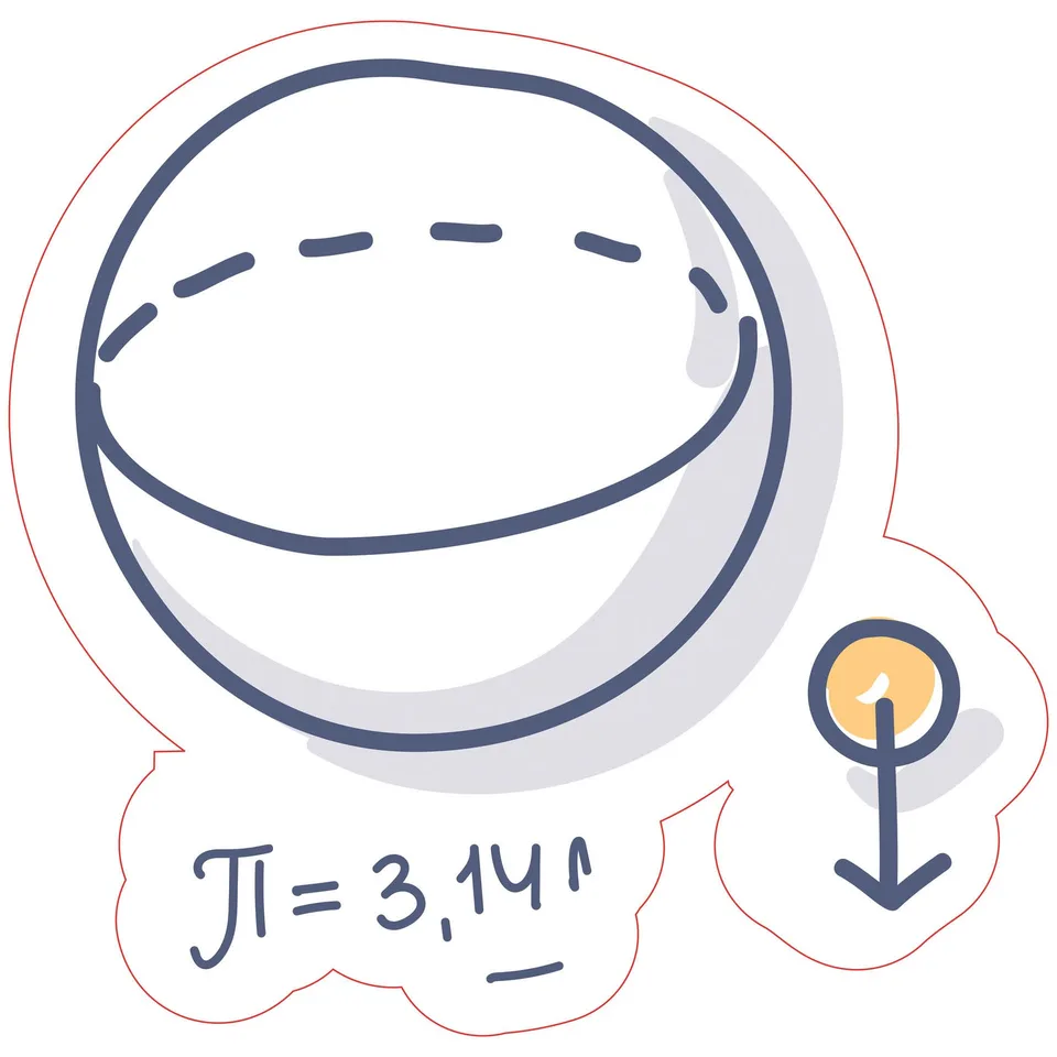 Sticker STEM, Matematică și informatică - Matematică, set D4, 50 cm, sticker 1