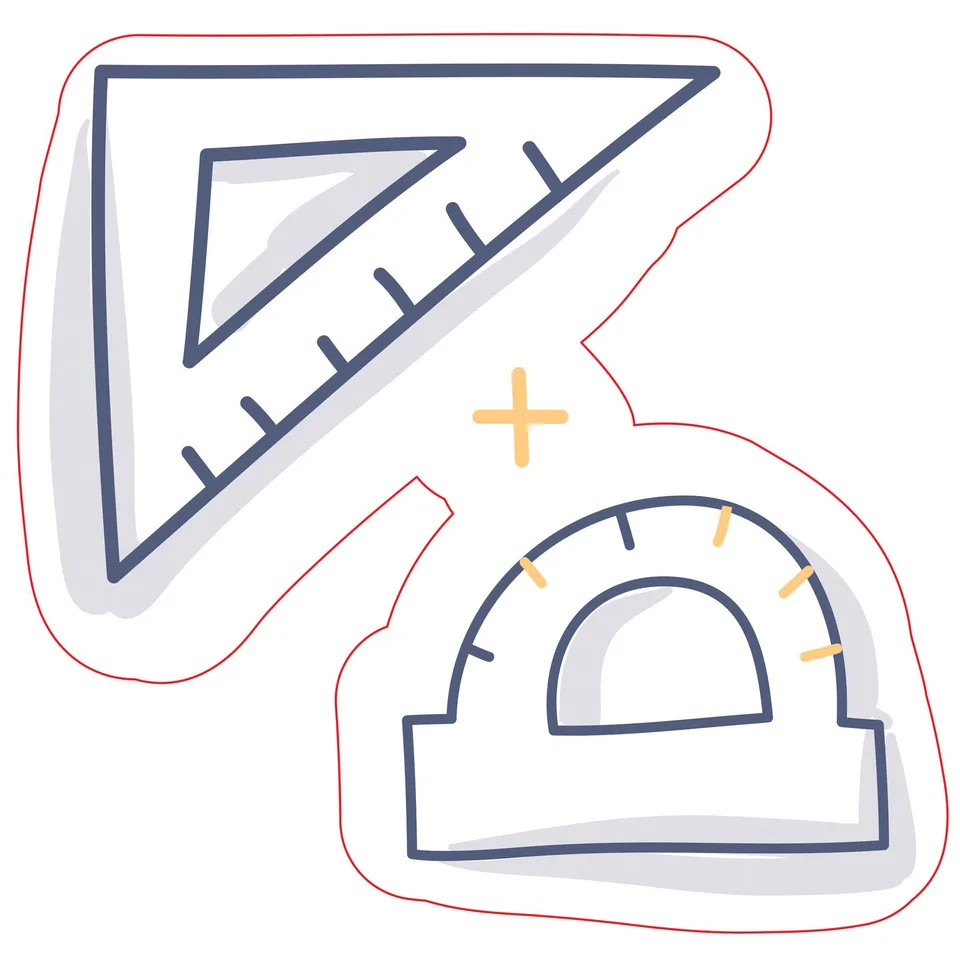 Sticker STEM, Matematică și Informatică - Matematică, Set D4, 50 cm, Sticker 6