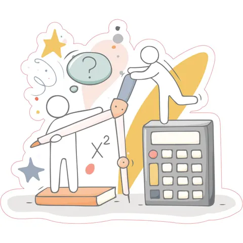 Sticker STEM, Matematică și Informatică - Matematică, set D5, 50 cm, sticker 3