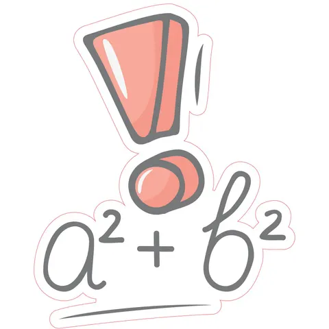 Sticker STEM, Matematică și Informatică - Matematică, Set D5, 50 cm, Sticker 9