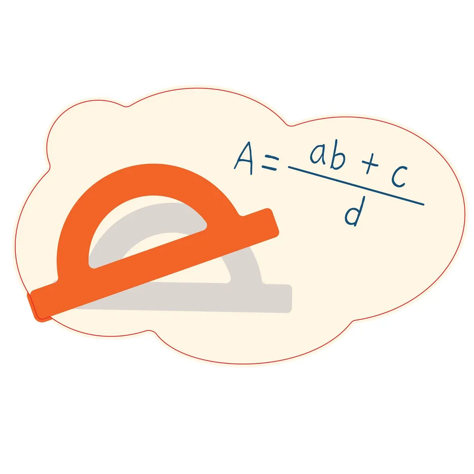 Sticker STEM, Matematică și Informatică - Matematică, Set D10, 50 cm, Sticker 4