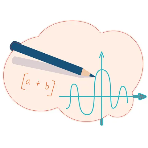 STEM Sticker, Matematica și Informatică - Matematică, set D10, 50 cm, sticker 5