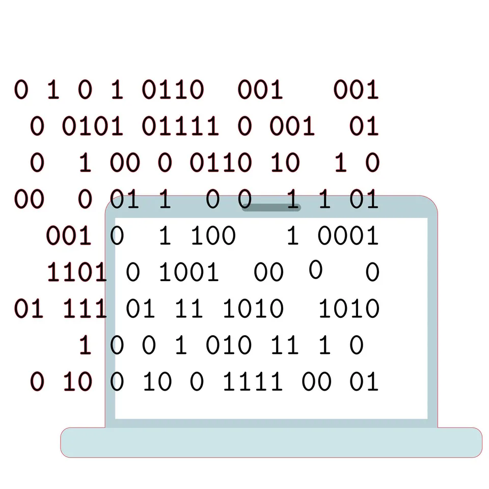 Autocolant STEM, Matematică și Informatică - Informatică, Set E1, 50 cm, Autocolant 1