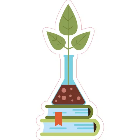 Autocolant STEM, Științe naturale - Biologie, set F5, 50 cm, autocolant 10