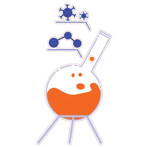 Sticker STEM, Științe naturale - Biologie, set F9, 50 cm, sticker 6