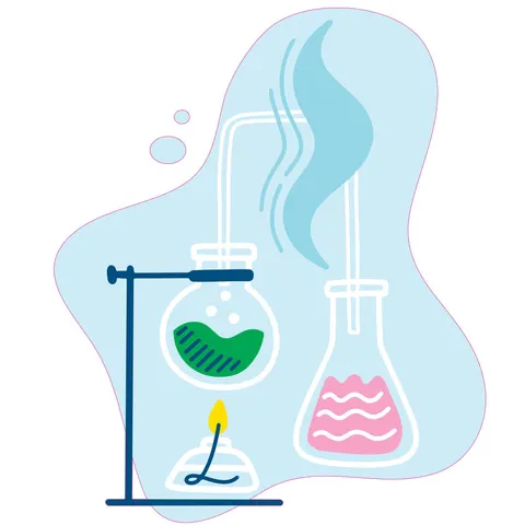 Sticker STEM, Științe Naturale - Chimie, Set H2, 50 cm, Sticker 2
