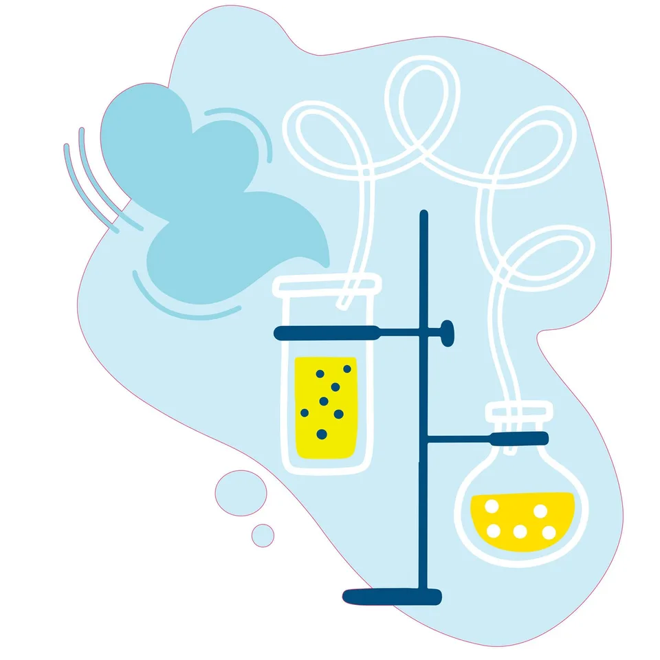 Sticker STEM, Științe Naturale - Chimie, set H2, 50 cm, sticker 3