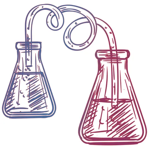 Autocolant STEM, Științe Naturale - Chimie, set H3, 50 cm, autocolant 2