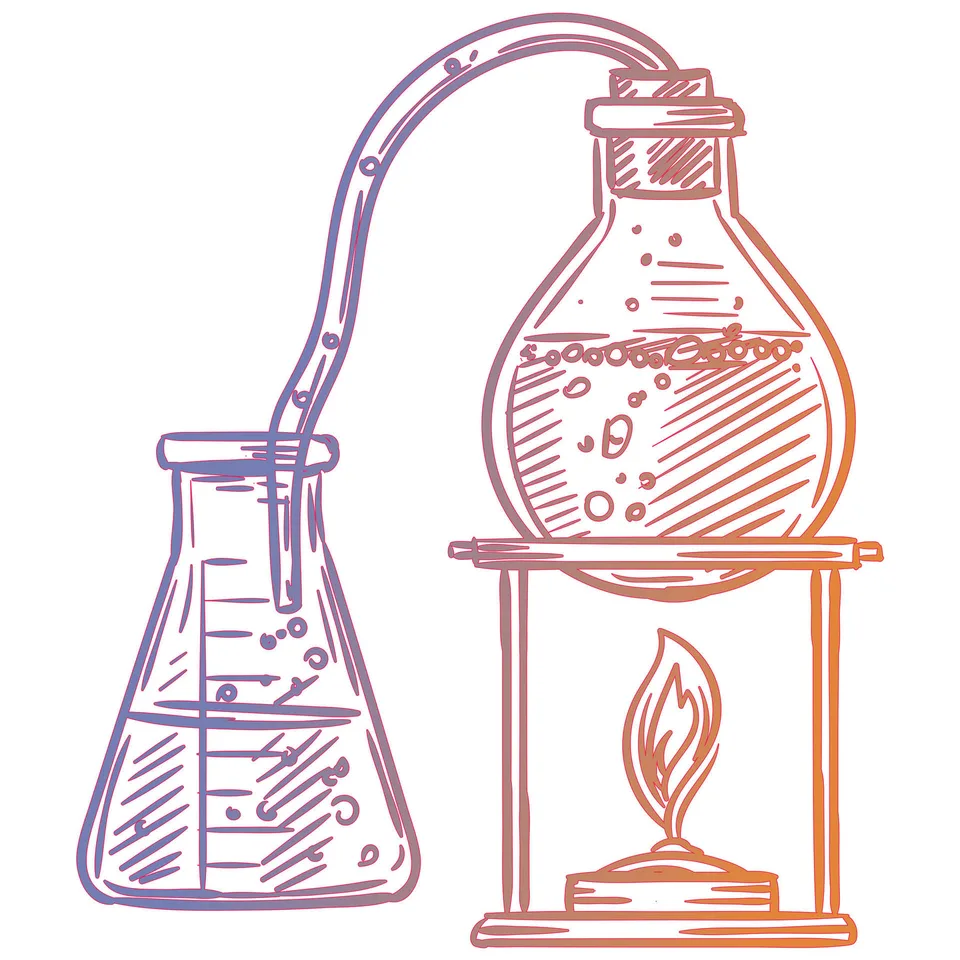 Autocolant STEM, Științe Naturale - Chimie, Set H3, 50 cm, Autocolant 3