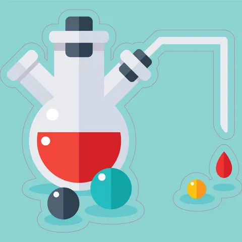 Sticker STEM, Științe Naturale - Chimie, set H4, 50 cm, sticker 8