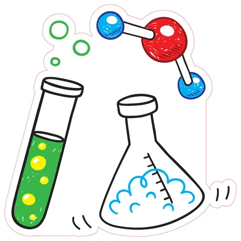 Sticker STEM, Științe Naturale - Chimie, set H5, 50 cm, sticker 4
