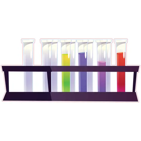 Sticker STEM, Științe naturale - Chimie, set H9, 50 cm, sticker 1