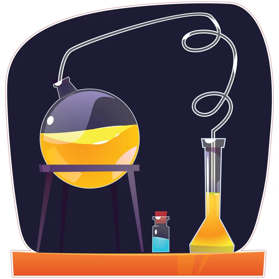 Autocolant STEM, Științe Naturale - Chimie, Set H9, 50 cm, Autocolant 9