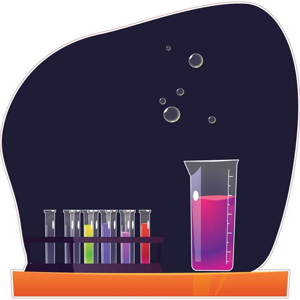 Autocolant STEM, Științe Naturale - Chimie, Set H9, 50 cm, Autocolant 10