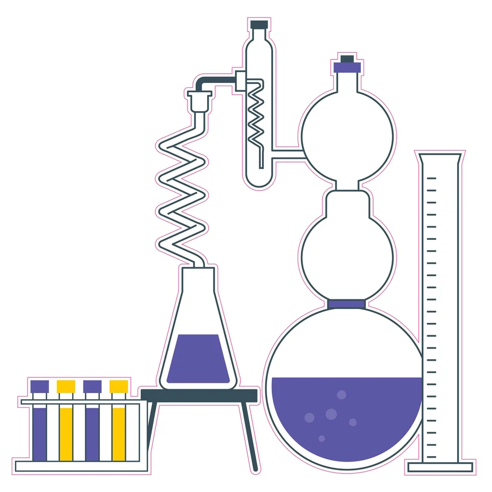 Sticker STEM, Științe Naturale – Chimie, set H10, 50 cm, sticker 3