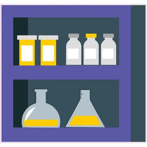 Sticker STEM, Științe Naturale - Chimie, set H10, 50 cm, sticker 7