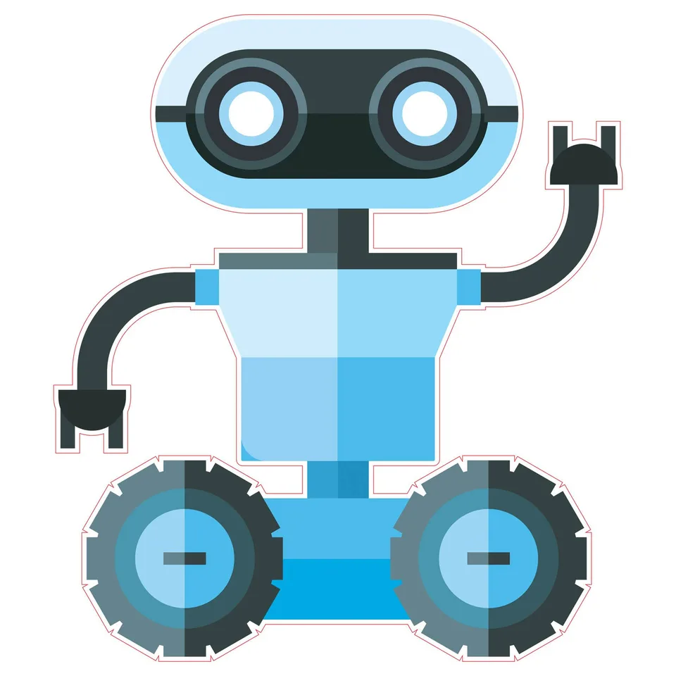 Sticker STEM, Robotică și sisteme cibernetice-fizice, set I7, 50 cm, sticker 1