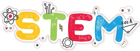 Sticker STEM, intrare zonă STEM, set J1, 50 cm, sticker 1