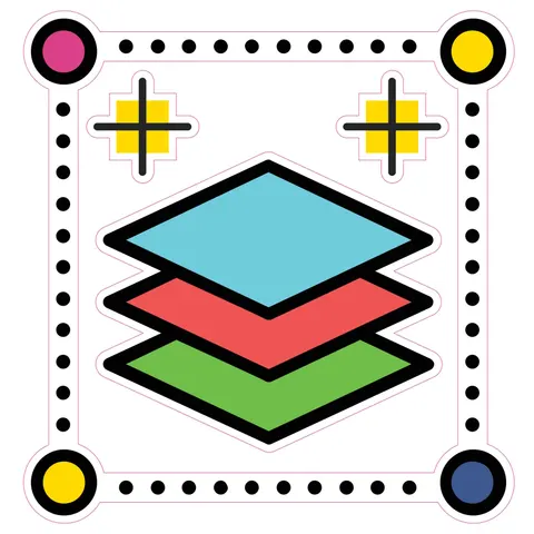 Sticker STEM, Design și Prototipare 3D, set A1, 80 cm, sticker 10