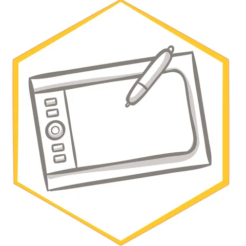 Sticker STEM, Design și prototipare 3D, set A2, 80 cm, sticker 3