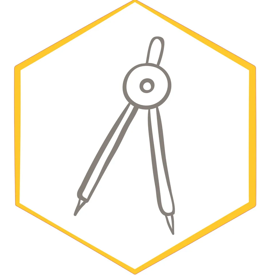 Autocolant STEM, Design și prototipare 3D, set A2, 80 cm, autocolant 7