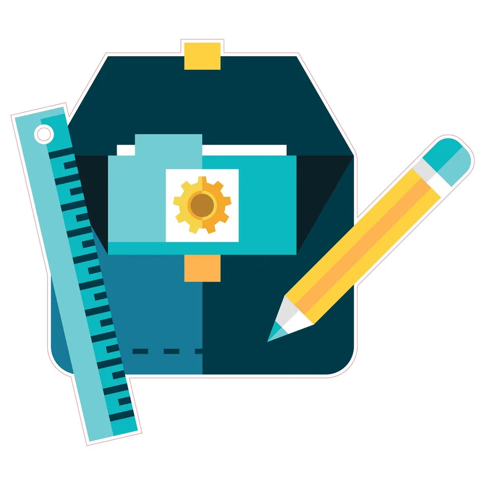 STEM Sticker, Design și Prototipare 3D, Set A6, 80 cm, Sticker 10