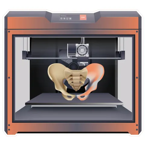 Sticker STEM, Design și prototipare 3D, set A8, 80 cm, sticker 9