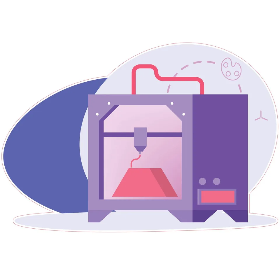 Sticker STEM, Design și Prototipare 3D, Set A10, 80 cm, Sticker 6