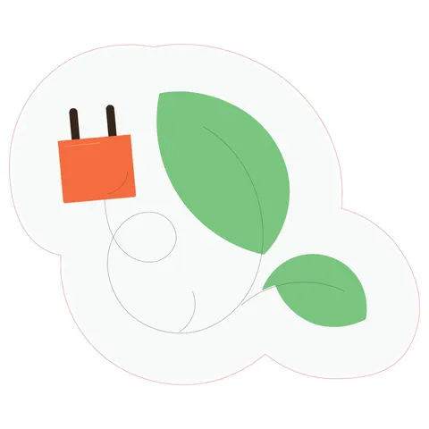 Sticker STEM, tehnologii verzi și sustenabilitate, set C9, 80 cm, sticker 1