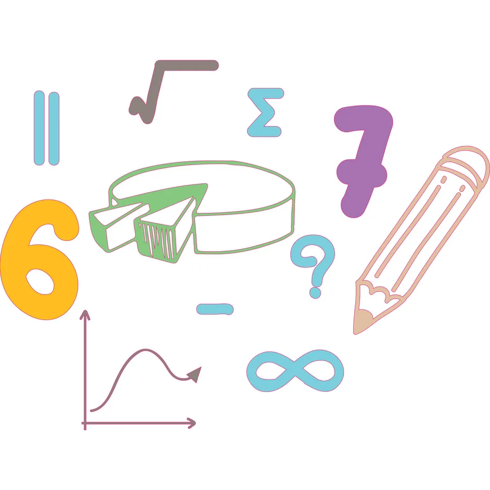 Sticker STEM, Matematică și Informatică - Matematică, Set D3, 80 cm, Sticker 7