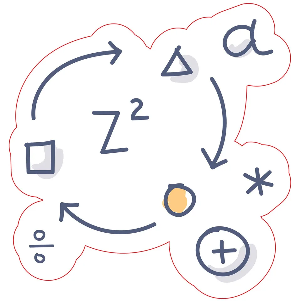 Sticker STEM, Matematică și informatică – Matematică, set D4, 80 cm, sticker 3