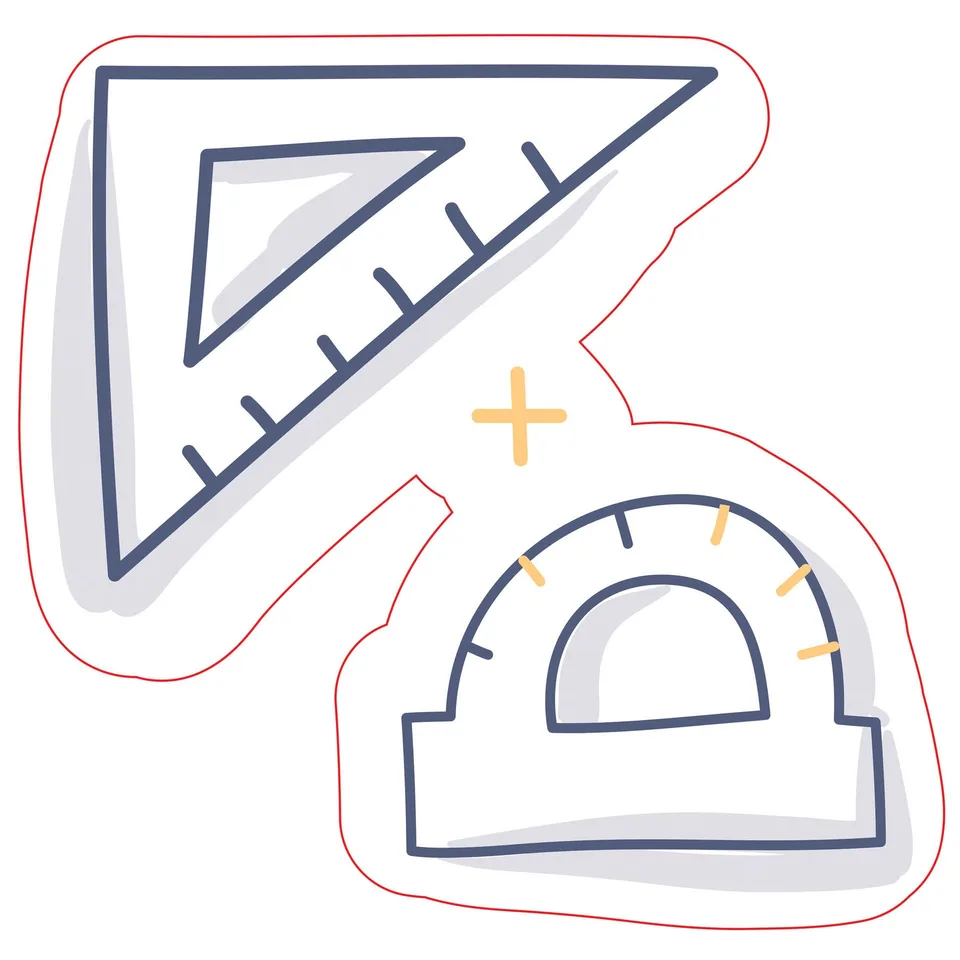 Autocolant STEM, Matematică și Informatică - Matematică, Set D4, 80 cm, Autocolant 6