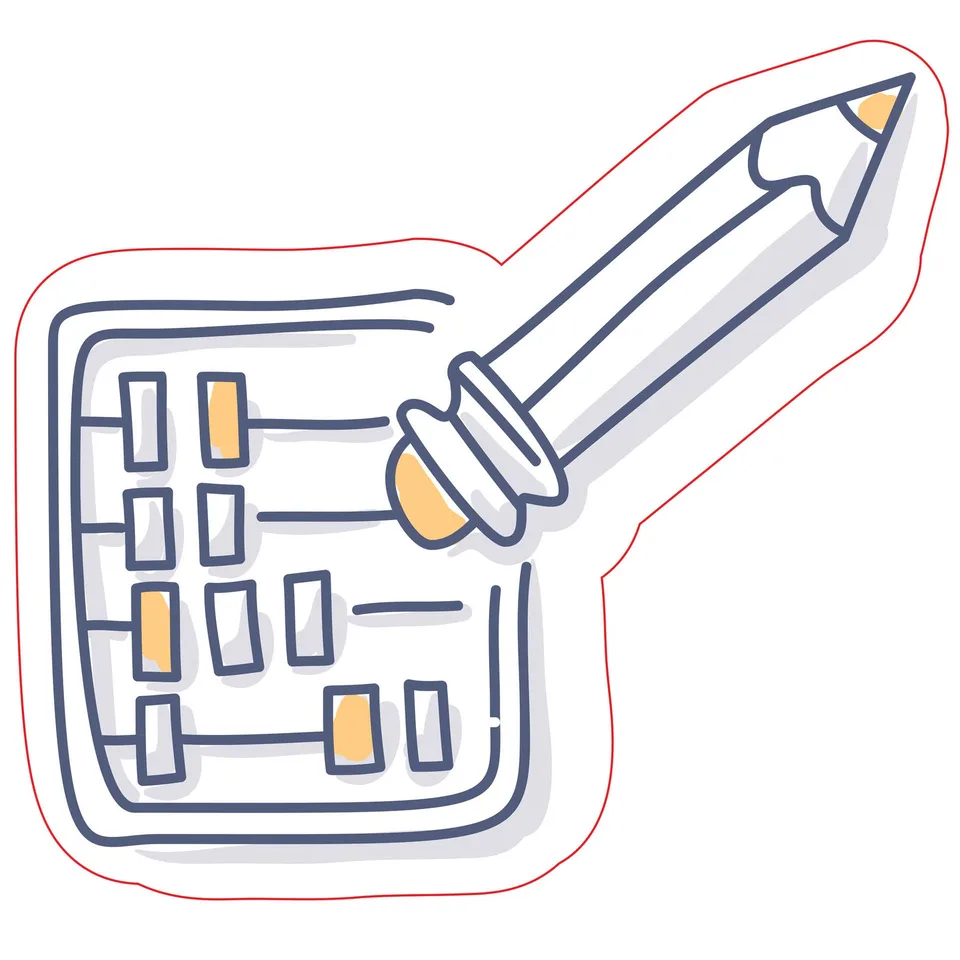 Autocolant STEM, Matematică și Informatică - Matematică, set D4, 80 cm, autocolant 7