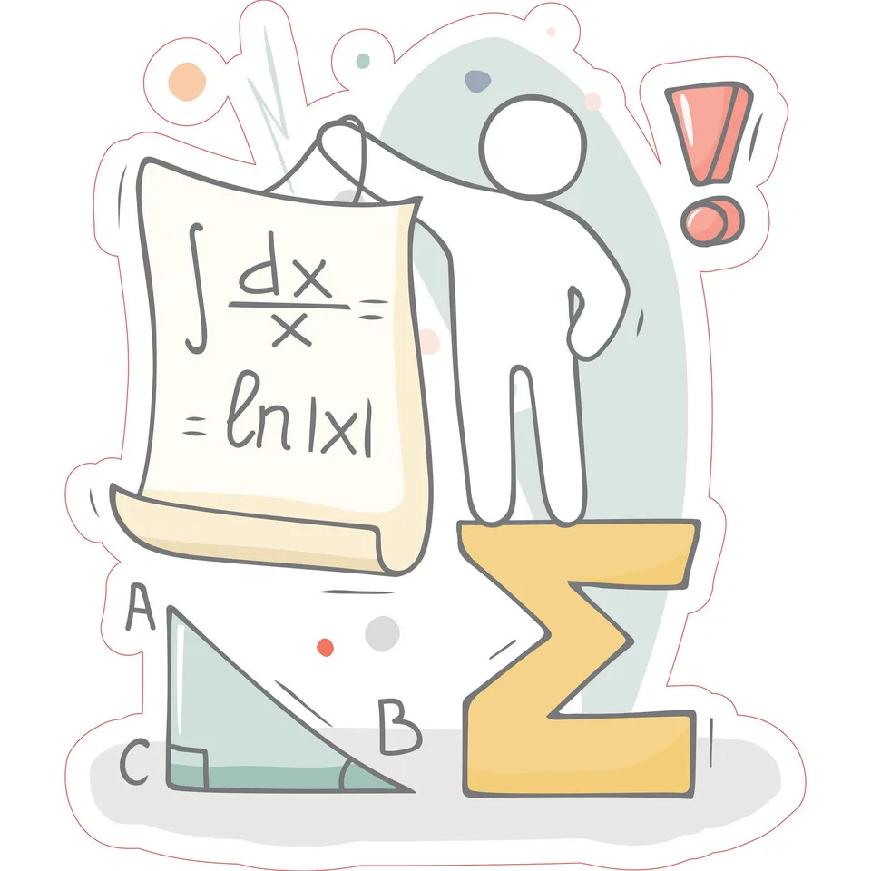 Sticker STEM, Matematică și Informatică - Matematică, Set D5, 80 cm, Sticker 2