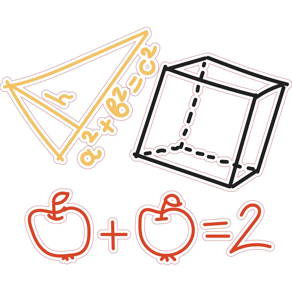 Sticker STEM, Matematică și Informatică - Matematică, set D6, 80 cm, sticker 2