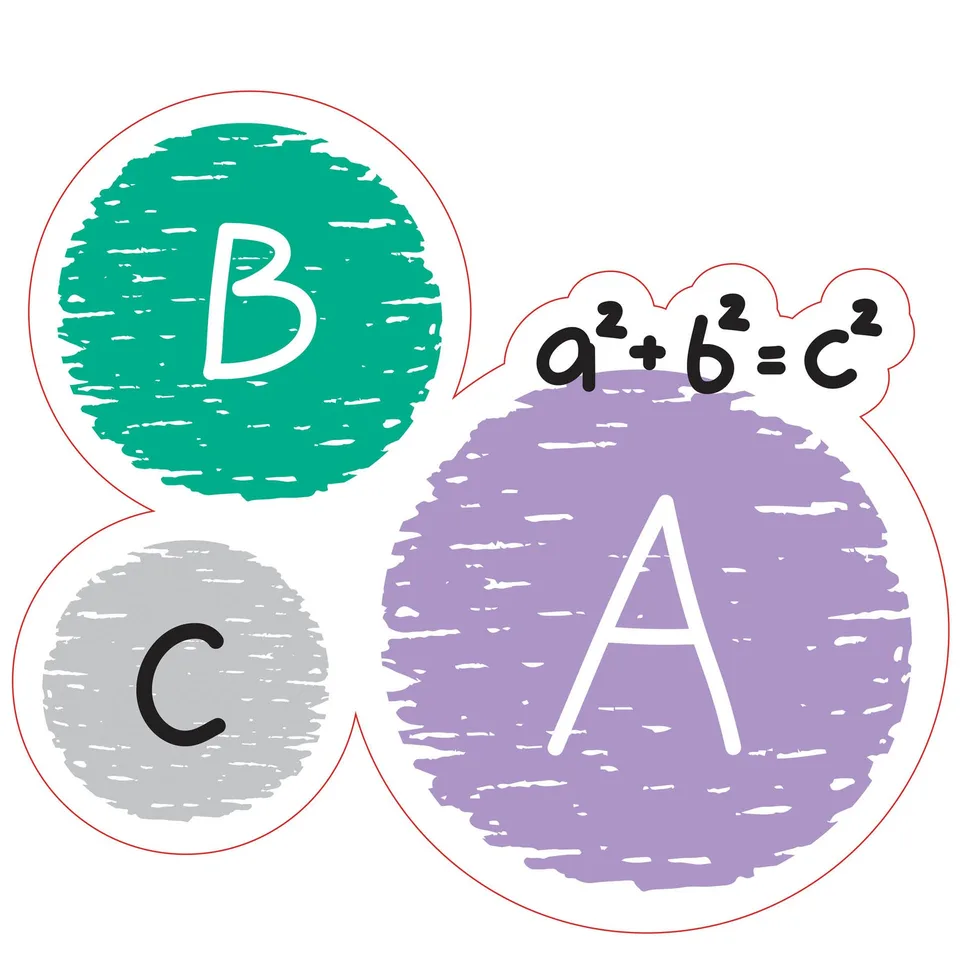 Sticker STEM, Matematică și informatică - Matematică, set D7, 80 cm, sticker 3