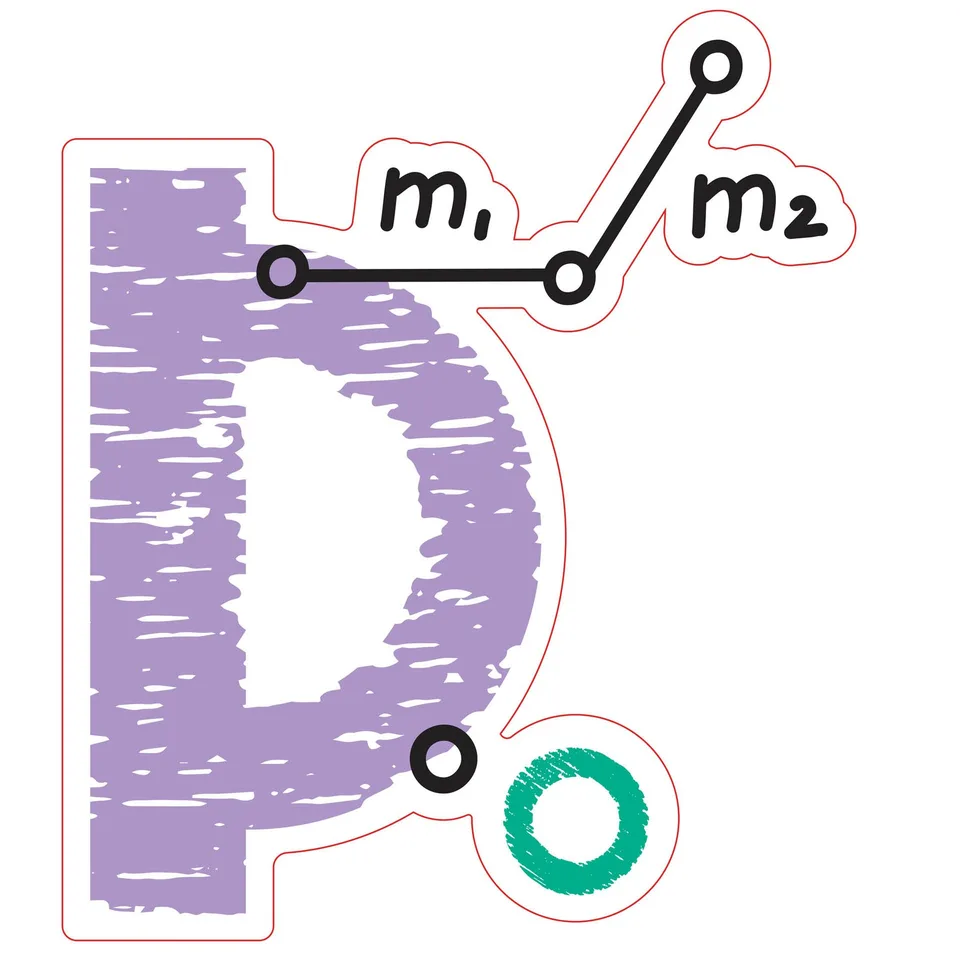 Autocolant STEM, Matematică și Informatică - Matematică, set D7, 80 cm, autocolant 8